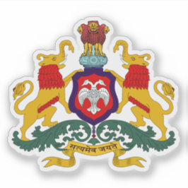 Sticker Sceau de l'état du Karnataka, Inde