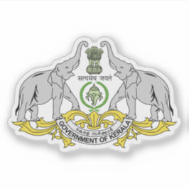 Sticker Sceau de l'Etat du Kerala, Inde
