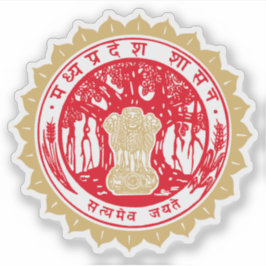 Sticker Sceau de l'État du Madhya Pradesh, Inde