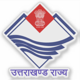 Sticker Sceau de l'état d'Uttarakhand, Inde