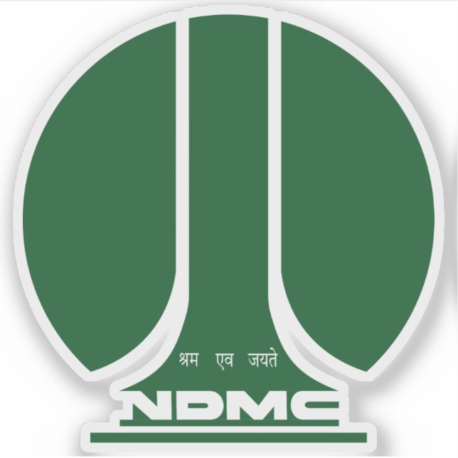 Sticker Sceau de New Delhi, Inde (Devant)