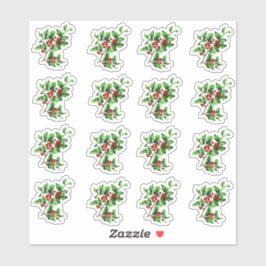 Sticker Sceau d'enveloppe vintage de Noël victorien