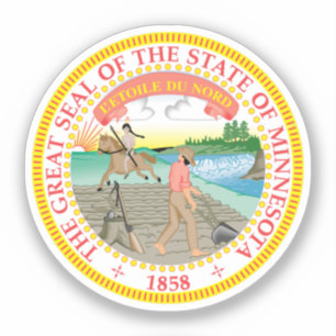 Sticker Sceau d'État du Minnesota