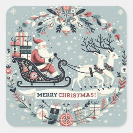 Sticker "Schlitten des Weihnachtseinkaufszentrums"