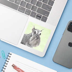 Sticker Schnauzer (Giant, Standard) Peinture - Chien Art
