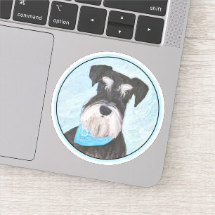 Sticker Schnauzer (Miniature) Peinture - Chien original mi