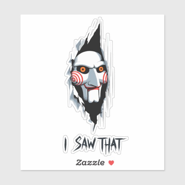 Sticker Scie, j'ai vu cela (Feuille)