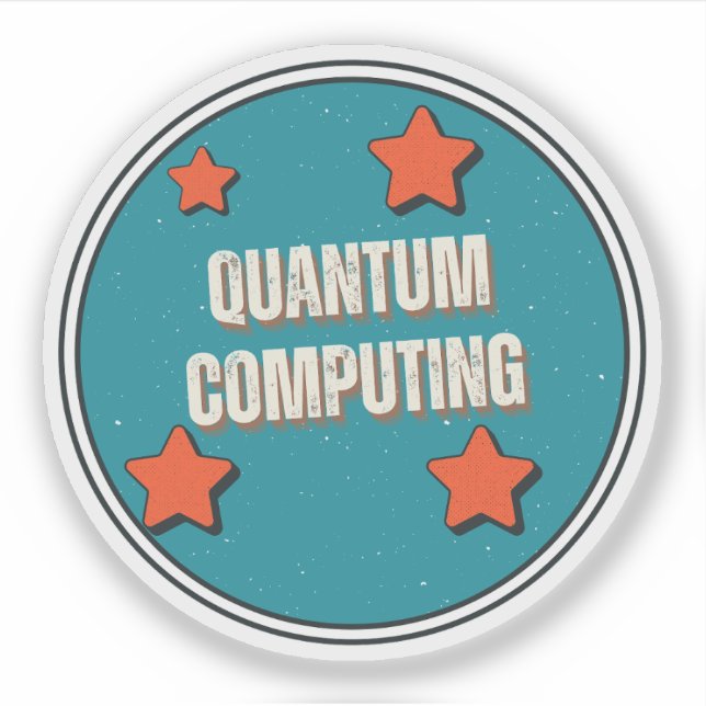 Sticker Science de l'informatique quantique (Devant)