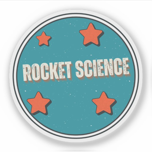 Sticker Science des fusées (Devant)