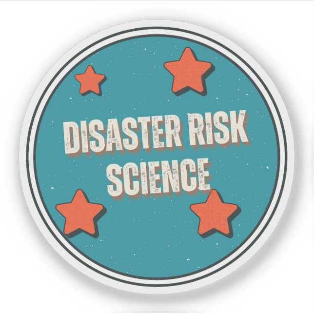 Sticker Science des risques de catastrophe (Devant)