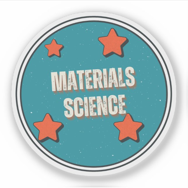 Sticker Sciences des matériaux (Devant)