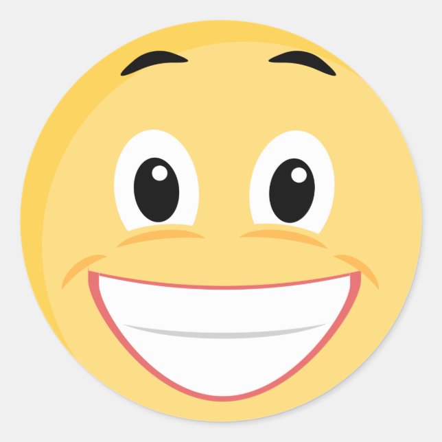 Sticker scolaire avec visage Emoji (Devant)