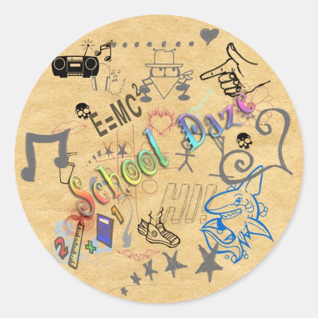 Sticker scolaire Daze (Devant)