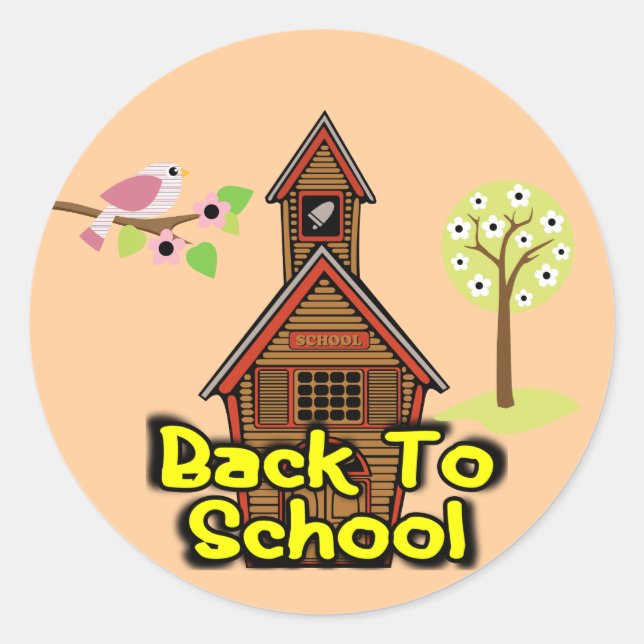 Sticker scolaire Retour à l'école (Devant)