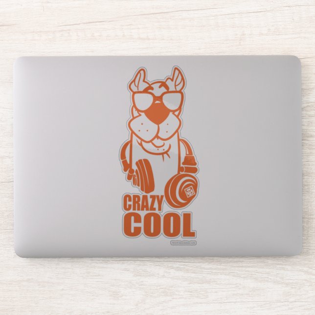 Sticker Scooby-Doo "Cool fou" casque graphique (Ordinateur)