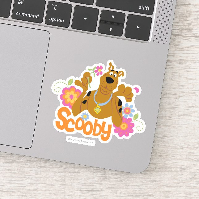 Sticker Scooby-Doo En Fleurs (Détail)
