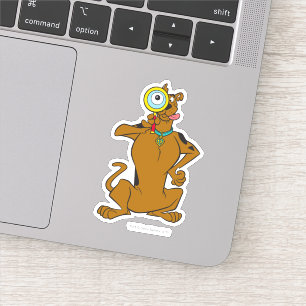 Sticker Scooby-Doo With Magnifying Glass