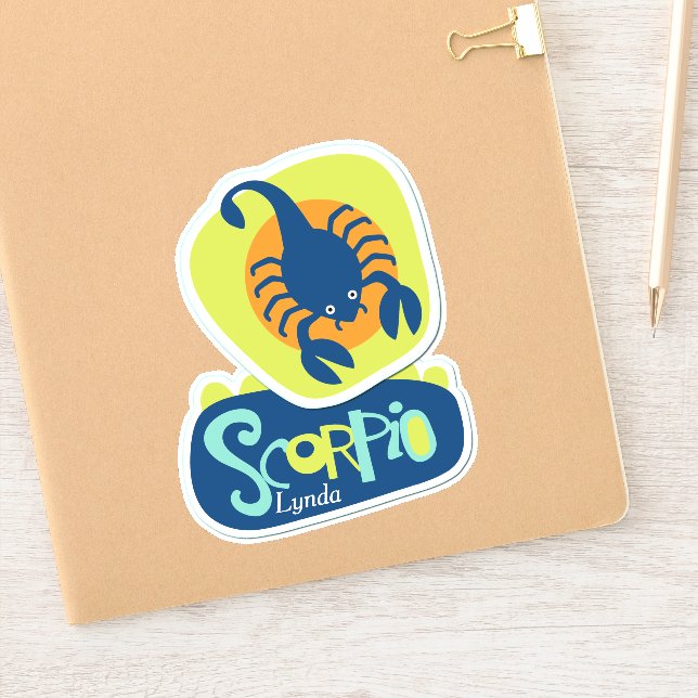 Sticker Scorpio Scorpion Zodiac Contour (Carnet)