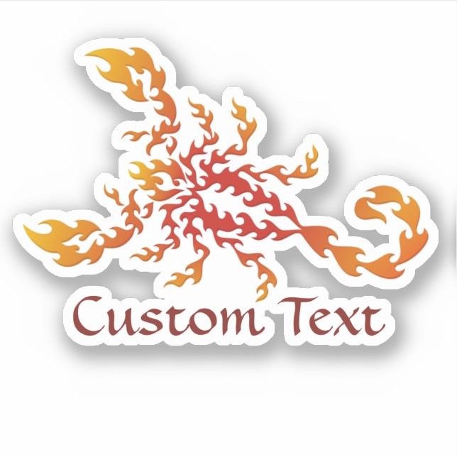 Sticker Scorpion flamant (Devant)