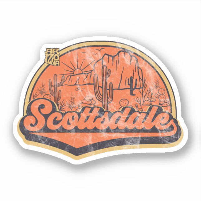Sticker Scottsdale, Arizona (Devant)
