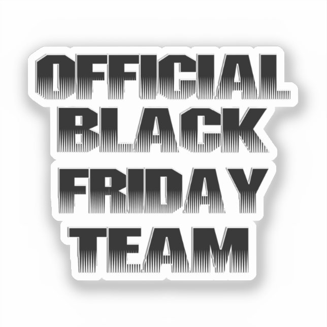 Sticker Scrap Book BLACK FRIDAY Team (Recto)