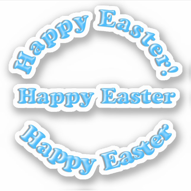 Sticker Scrap Booking Happy Easter (Devant)