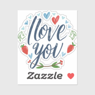 Sticker Script Je t'aime