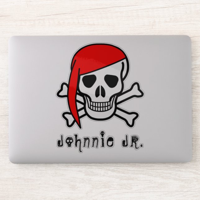 Sticker Sculer Avec Bandanna Personnalisé (Ordinateur)