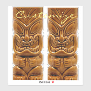 Sticker Sculpture Gold Tiki Thunder_Cove