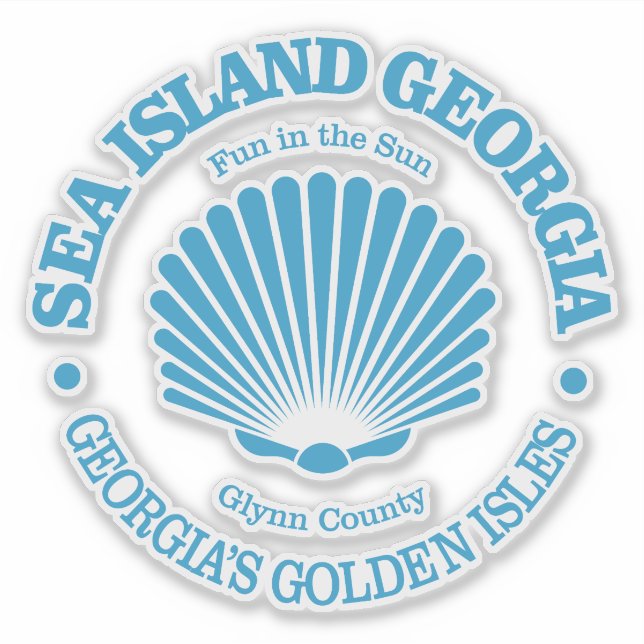 Sticker Sea Island (coquillage) (Devant)