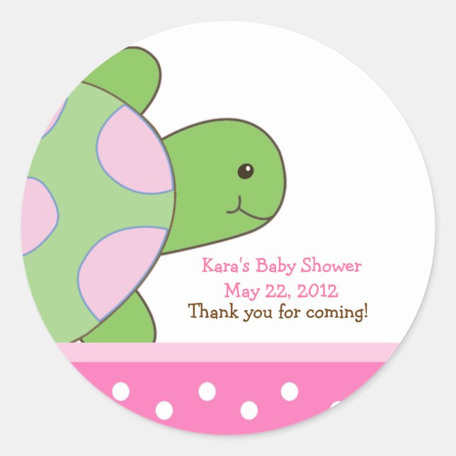 Sticker SEA TURTLE Seaturtle rose Favoriser (Devant)