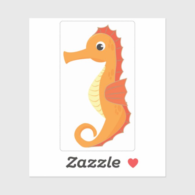 Sticker Seahorse (Feuille)
