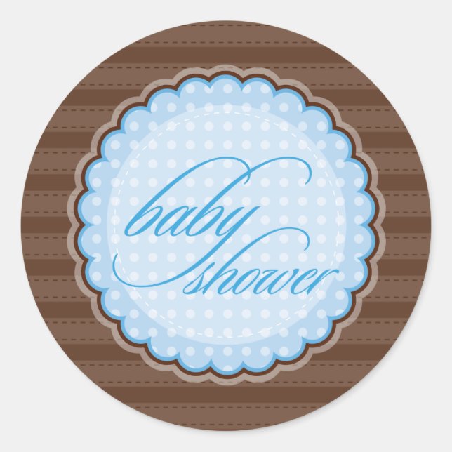 STICKER / SEAL :: baby shower (Devant)