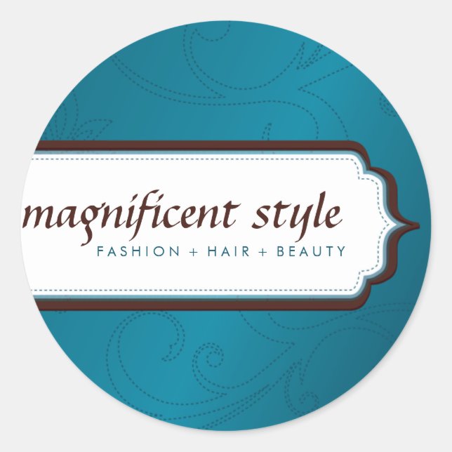 STICKER SEAL :: magnificence stylisée 4 (Devant)