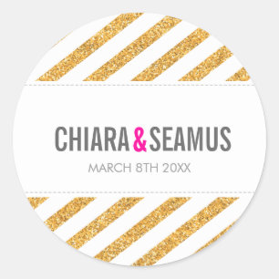 STICKER SEAL moderne simple bande de parties scint