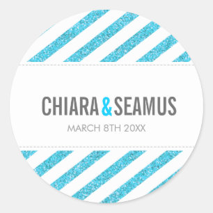 STICKER SEAL moderne simple bande de parties scint
