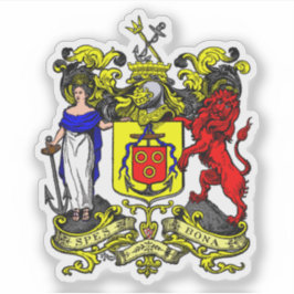 Sticker Seal of Cape Town, the Republic of South Africa