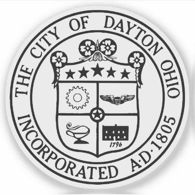 Sticker Seal of Dayton, Ohio, USA (Devant)