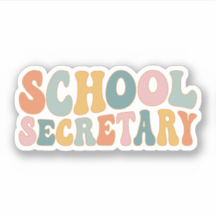 Sticker Secrétaire d'école super adjointe administrative