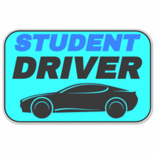 Sticker Sécurité automobile pour le conducteur d'un élève 