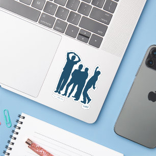 Sticker Seinfeld Graphique de silhouette de groupe