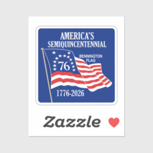 Sticker Semiquincentenaire de l'Amérique 1776-2026 USA 250