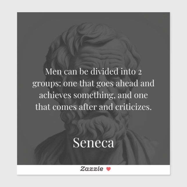 Sticker Seneca's Division : Les Doers et les Critiques (Feuille)