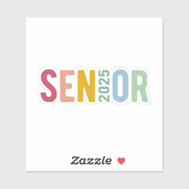 Sticker Senior 2025 (Feuille)