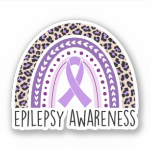 Sticker Sensibilisation à l'épilepsie arc-en-ciel Epilepsi