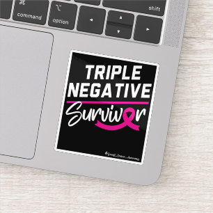 Sticker Sensibilisation au cancer du sein chez les trois s