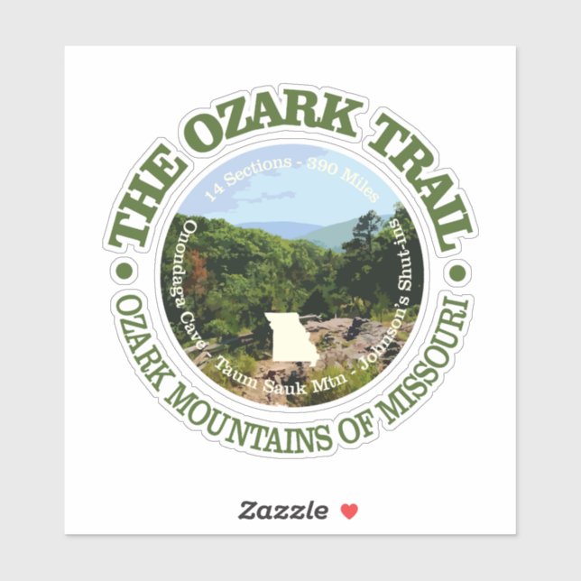 Sticker Sentier Ozark (rd) (Feuille)