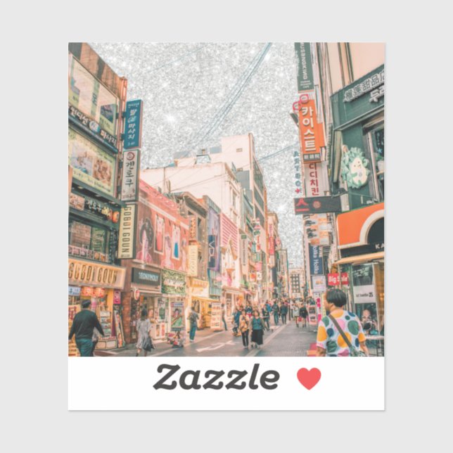 Sticker Séoul Recherche (Feuille)