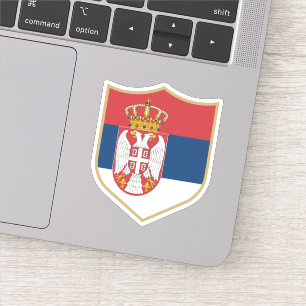 Sticker Serbie Drapeau Emblem Voyage patriotique