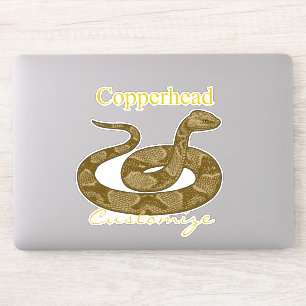 Sticker Serpent à tête de cuivre enroulé Thunder_Cove